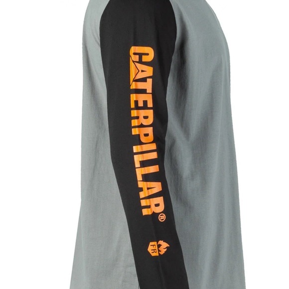 Caterpillar CAT Trademark Banner Logo Pullover Light Hoodie Men's Large - Picture 2 of 5